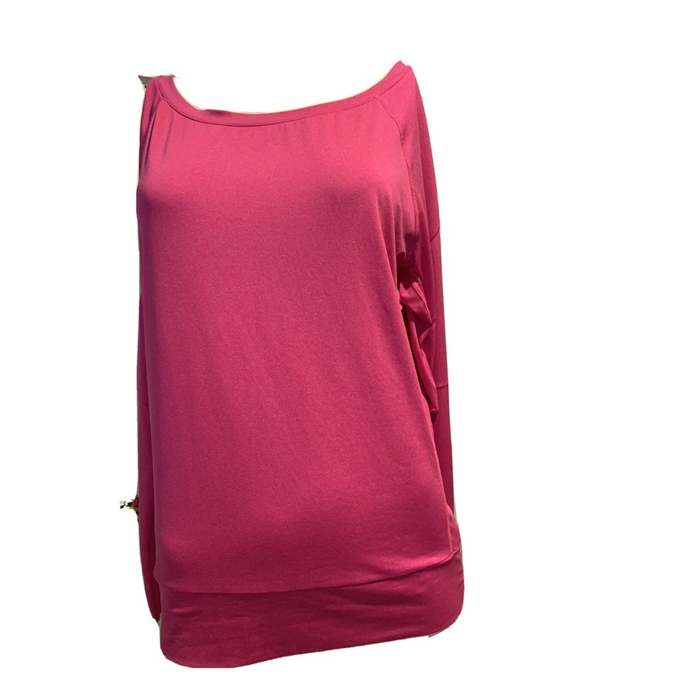 MPG Round Neck Long Sleeve Pink‎ Activewear Pullover Shirt Women's Size Small